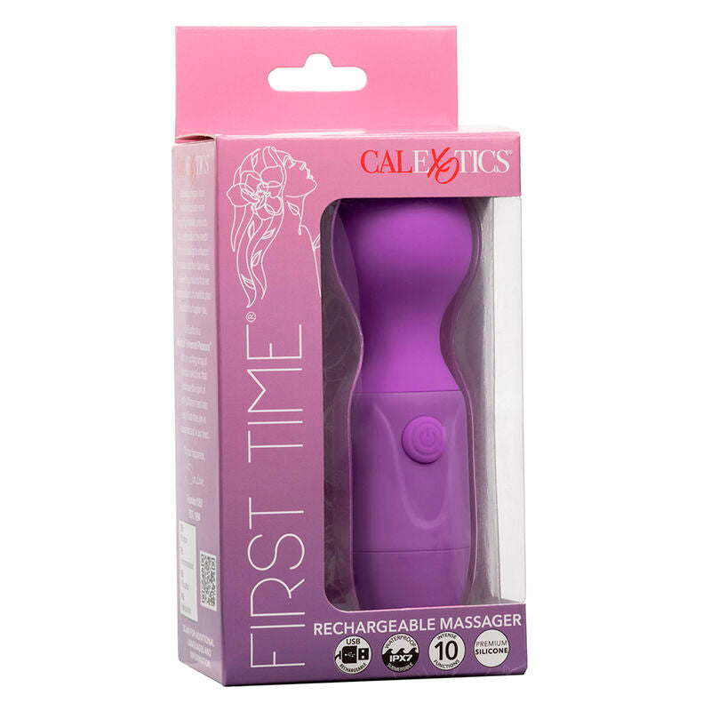 Erstmaliges wiederaufladbares Massagegerät mit 10 Vibrationen, lila