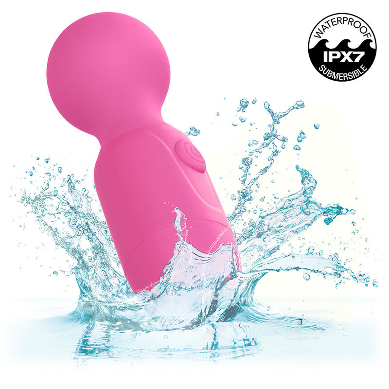 Erstmalig wiederaufladbares Massagegerät mit 10 Vibrationen, rosa