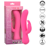 Erster rosa wiederaufladbarer Rabbit-Vibrator