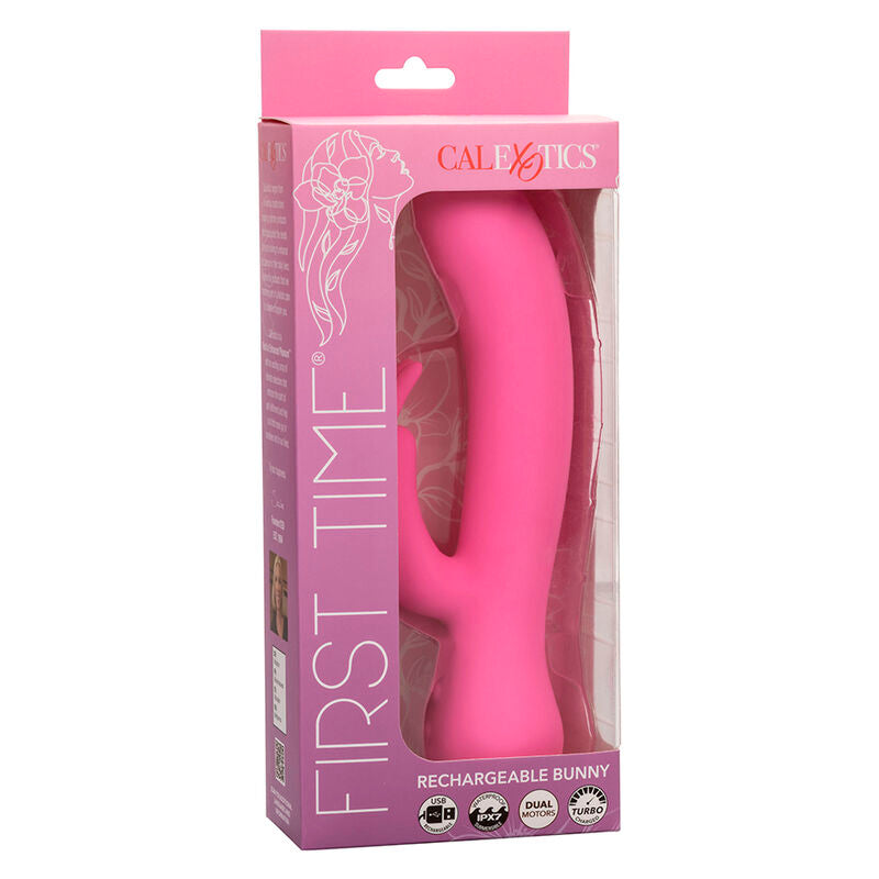 Erster rosa wiederaufladbarer Rabbit-Vibrator