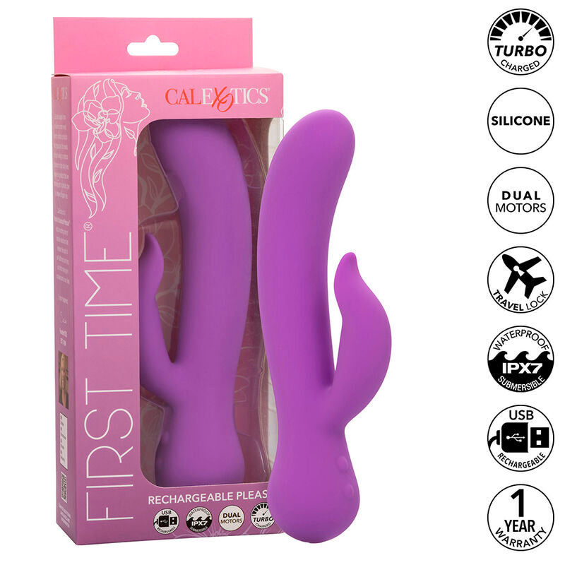 Lilafarbener, wiederaufladbarer „First Time“-Vibrator