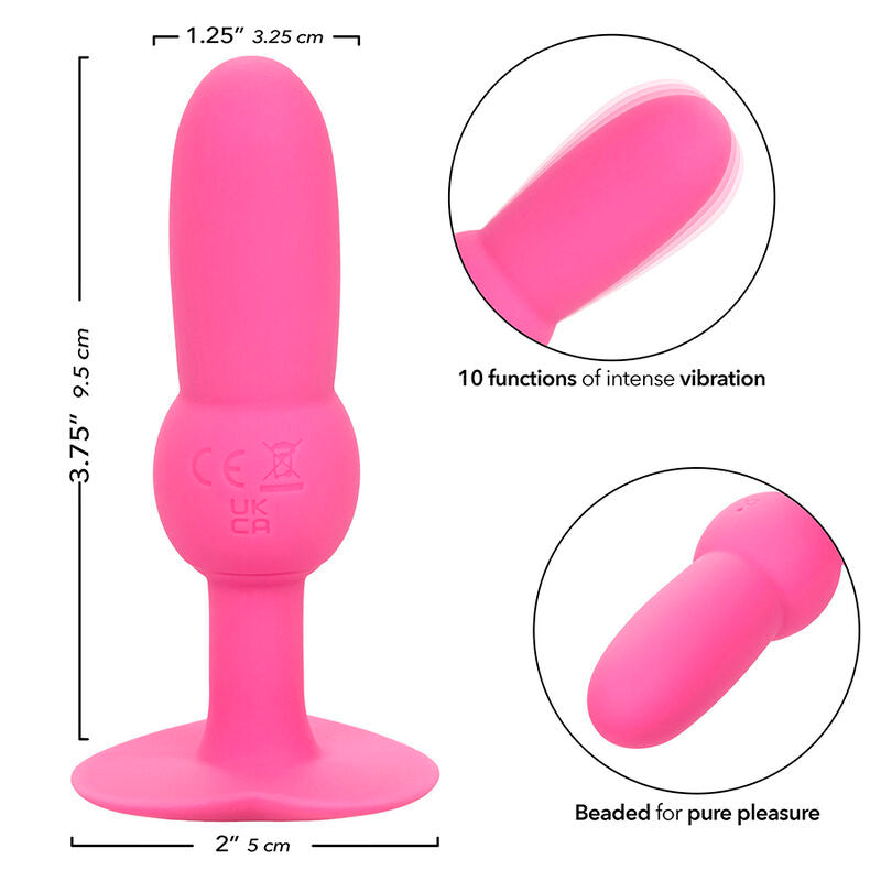 First Time Analsonden-Plug Perle 10 Vibrationen rosa