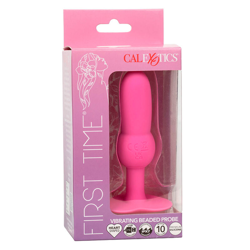 First Time Analsonden-Plug Perle 10 Vibrationen rosa
