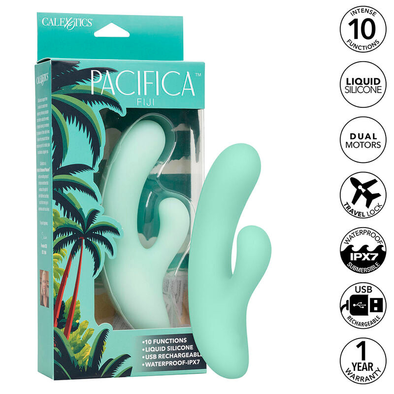 Pacifica Fiji Vibrator &amp; G-Punkt-Stimulator 10 Vibrationen Aqua