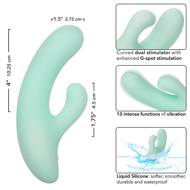 Pacifica Fiji Vibrator &amp; G-Punkt-Stimulator 10 Vibrationen Aqua