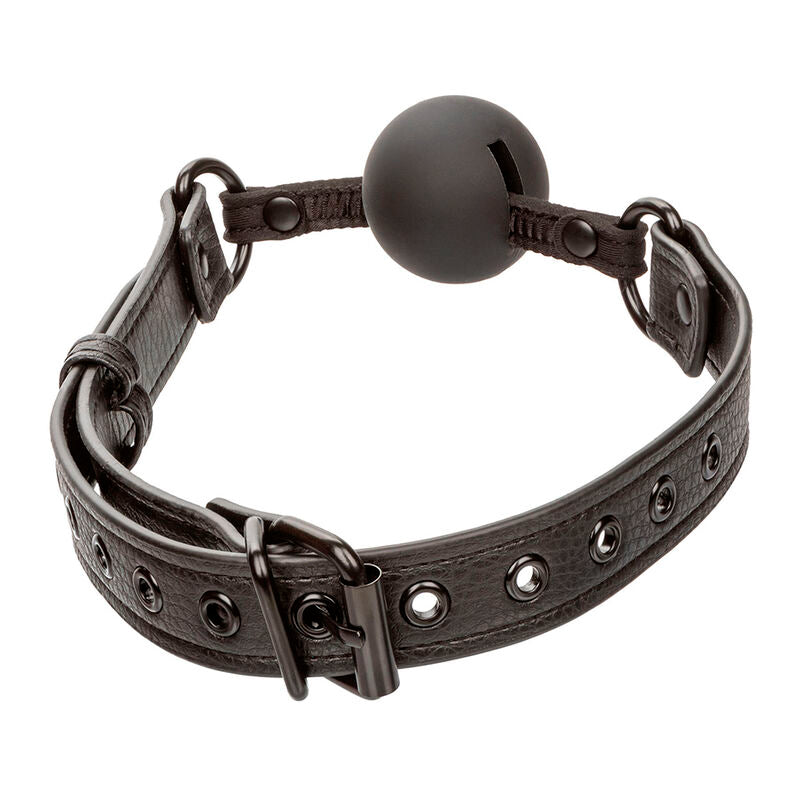 Nächtlicher schwarzer Silikon-Ballknebel