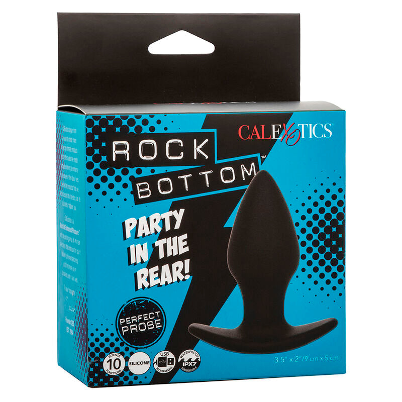 Rock Bottom Perfect Analplug 10 Vibrationen schwarzes Silikon
