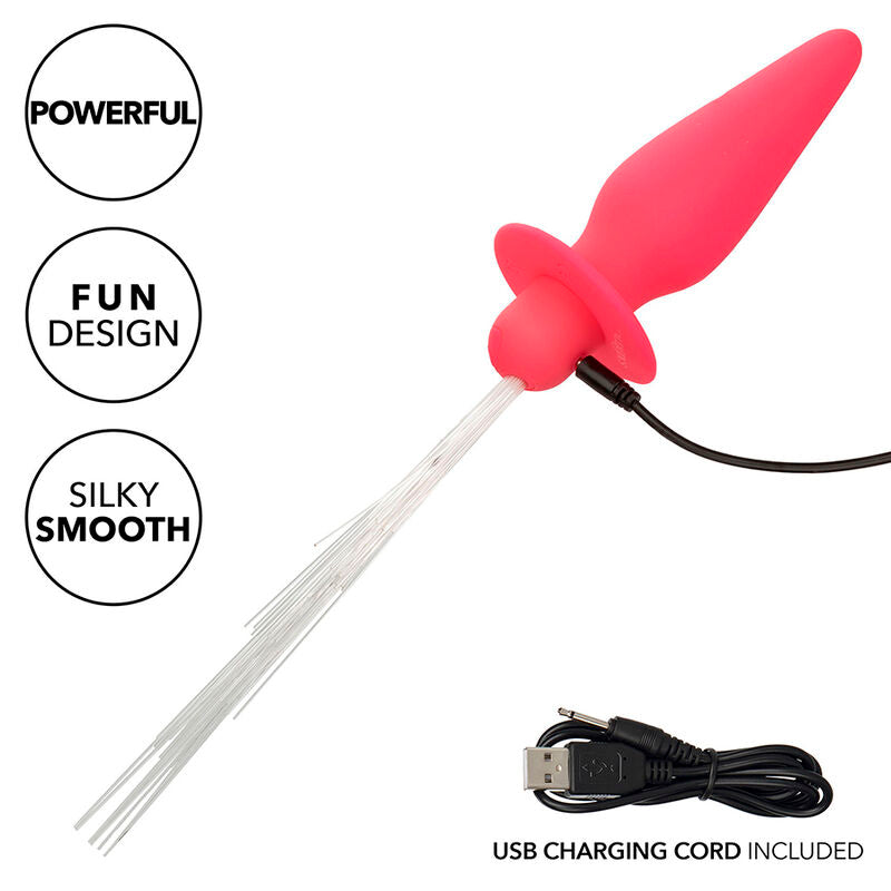 Southern Lights leuchtender Analplug 10 Vibrationen rosa Silikon