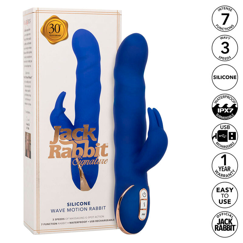Jack Rabbit Vibrator Wellenbewegung blau