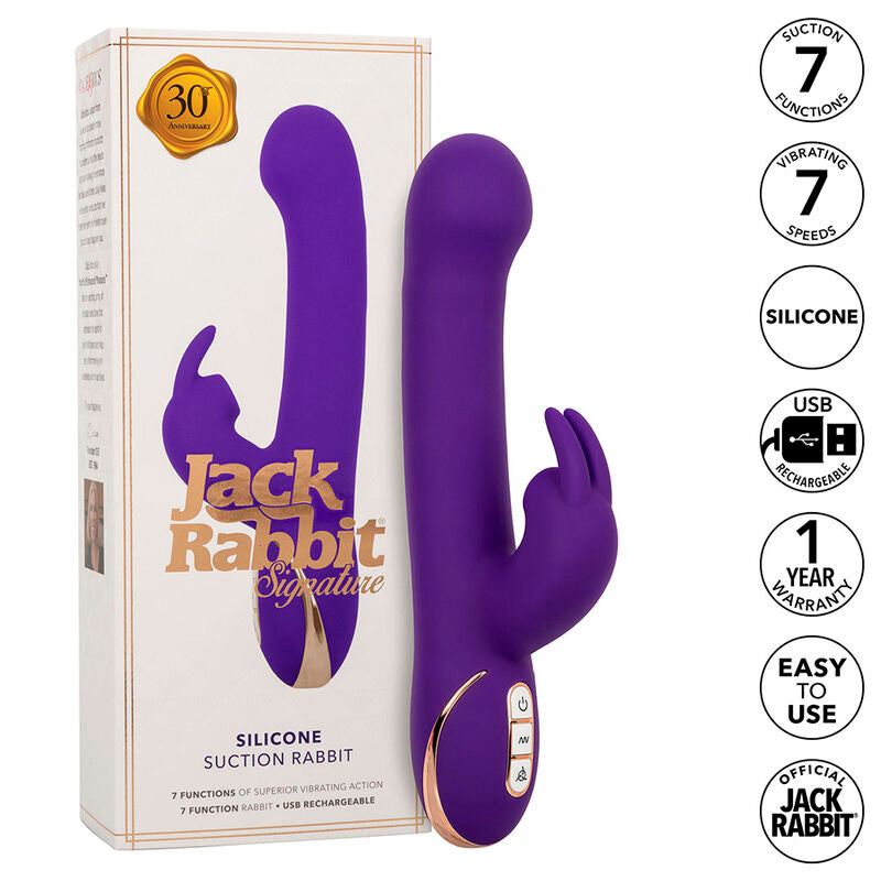 Jack Rabbit Vibrator &amp; Stimulator 7 Vibrations- und Saugmodi blau