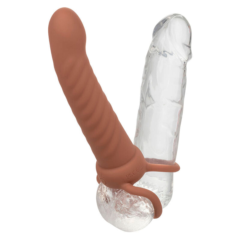 Maxx Ribbed Double Penetrator 10 Vibrationen Braun