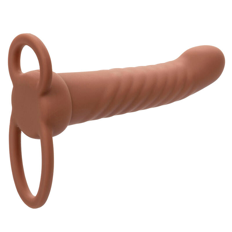 Maxx Ribbed Double Penetrator 10 Vibrationen Braun