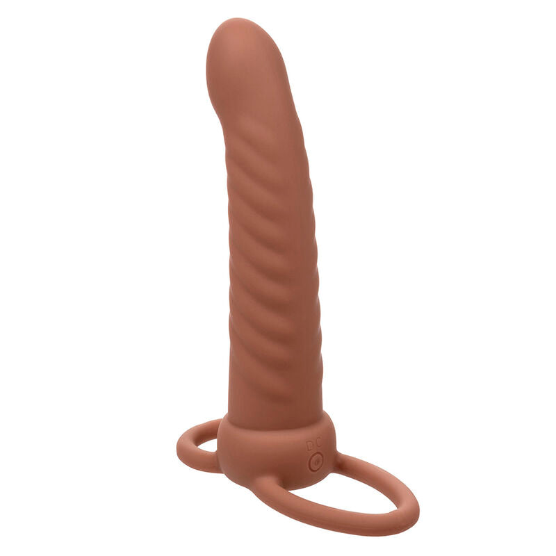 Maxx Ribbed Double Penetrator 10 Vibrationen Braun