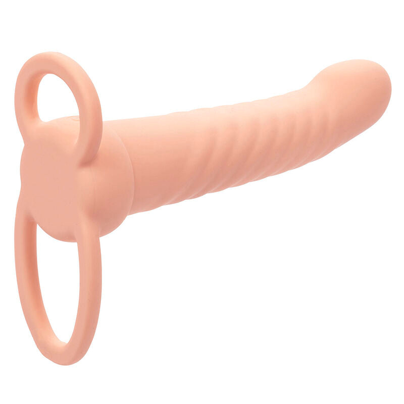 Maxx Doppelrippen-Penetrator 10 Vibrationen, Hautfarben