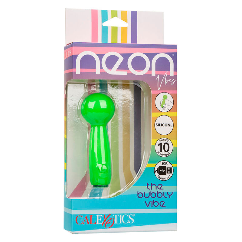 Neon Vibes The Bubbly Vibe Mini-Massagegerät 10 Vibrationen grün