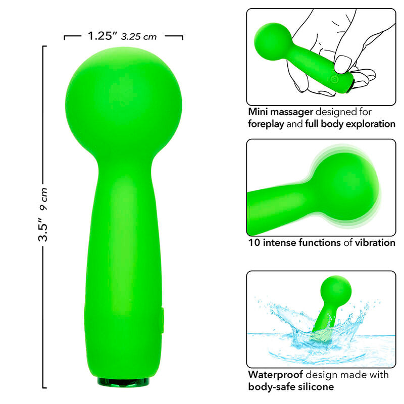 Neon Vibes The Bubbly Vibe Mini-Massagegerät 10 Vibrationen grün