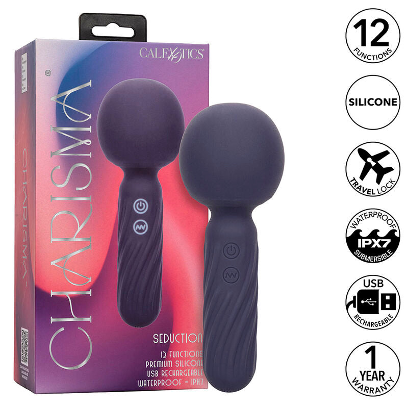 Charisma Seduction Massagegerät, 12 Funktionen, 17,75 cm x 6,25 cm, Lila