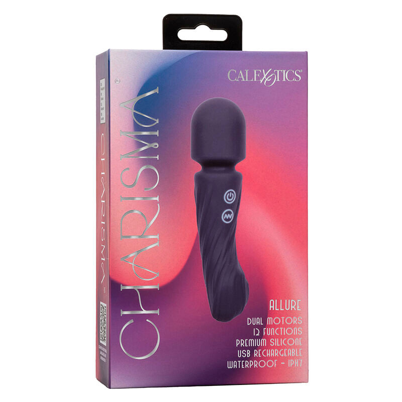 Charisma Allure Dual-Motor-Massagegerät, 12 Funktionen, 17,25 cm x 4,5 cm, Lila