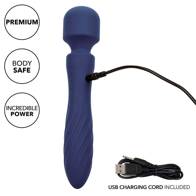 Charisma Mystique Massagegerät mit zwei Motoren, 12 Funktionen, 20,5 cm x 4,5 cm, Violett