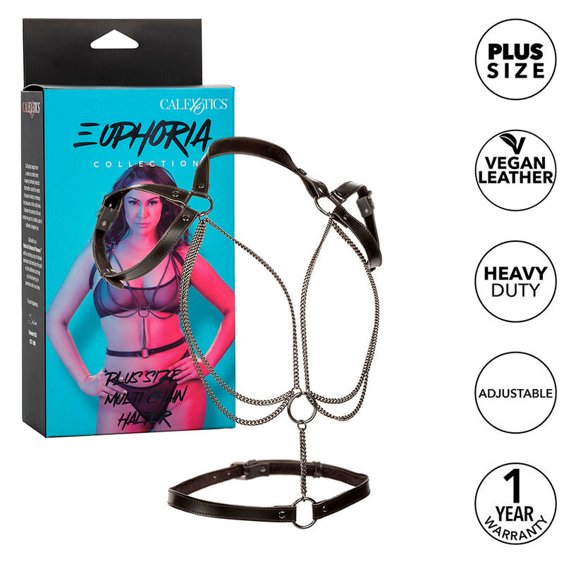 Euphoria Premium Mehrketten-Halftergeschirr, Größe L