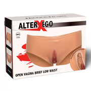 Alter Ego – Tief sitzender Slip mit offener Vagina in Hautfarbe
