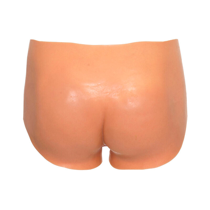 Alter Ego – Slip mit offener Vagina und hoher Taille, Hautfarbe
