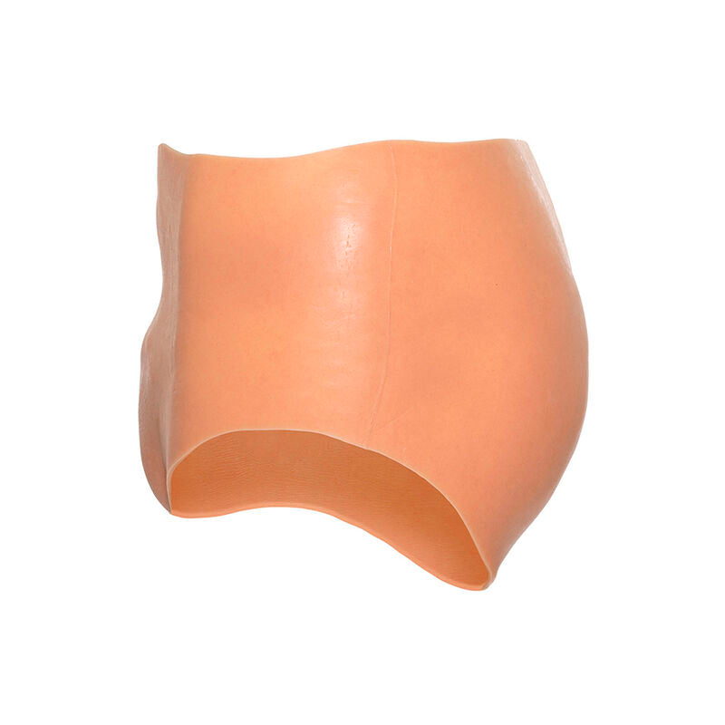 Alter Ego – Slip mit offener Vagina und hoher Taille, Hautfarbe