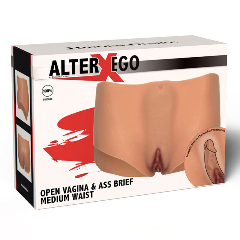 Alter Ego Slip mit offener Vagina und Po, Größe M, hautfarben