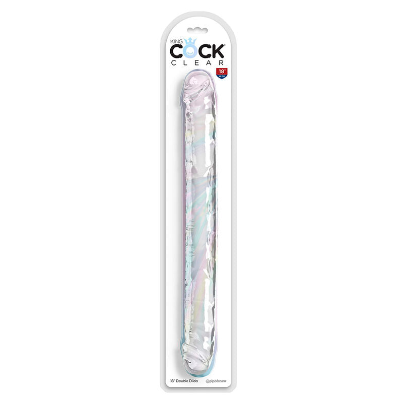 Double Trouble Doppeldildo 46 cm transparent