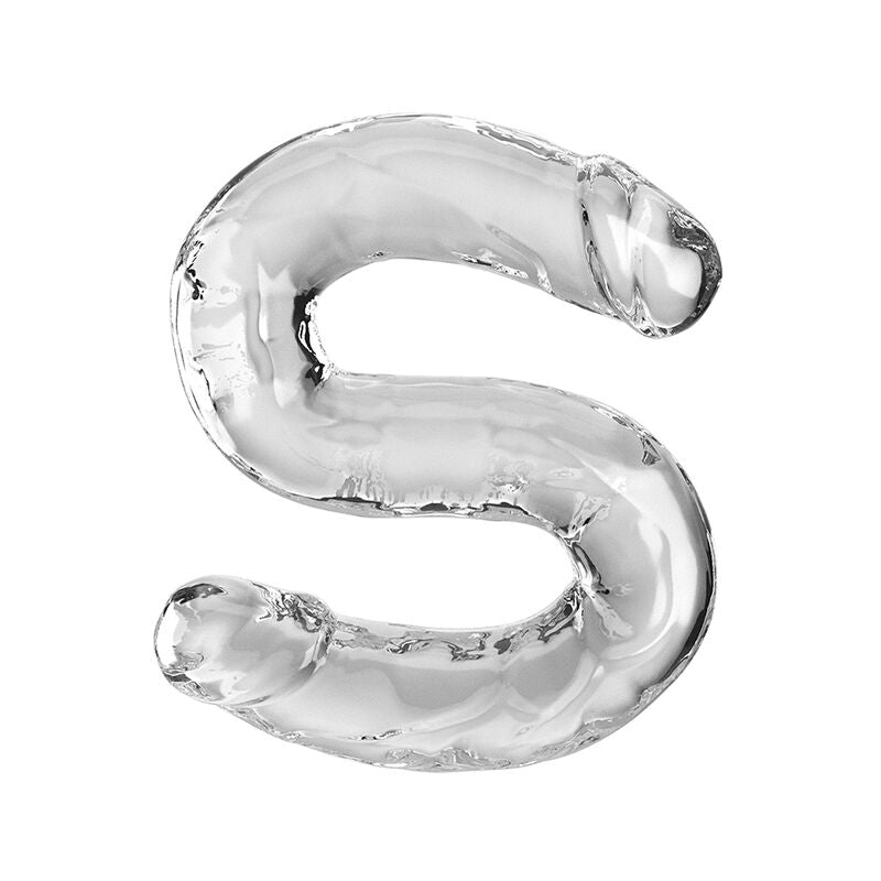Double Trouble Doppeldildo 46 cm transparent
