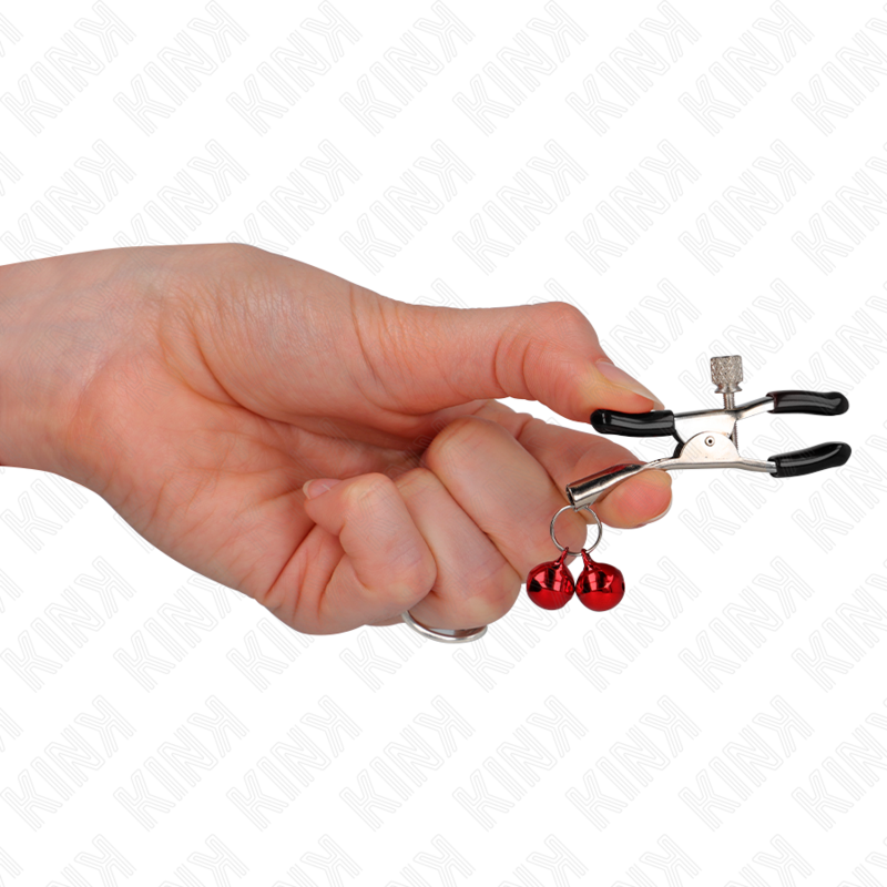 Rote Doppelglocken-Metonzange 6 cm