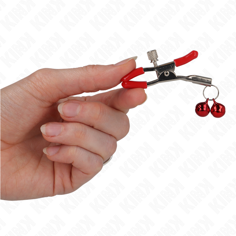 Rote Doppelglocken-Metonzange 6 cm