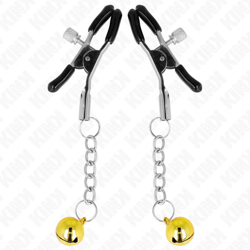 Meton Clips Anhänger Glöckchen gold 6 cm