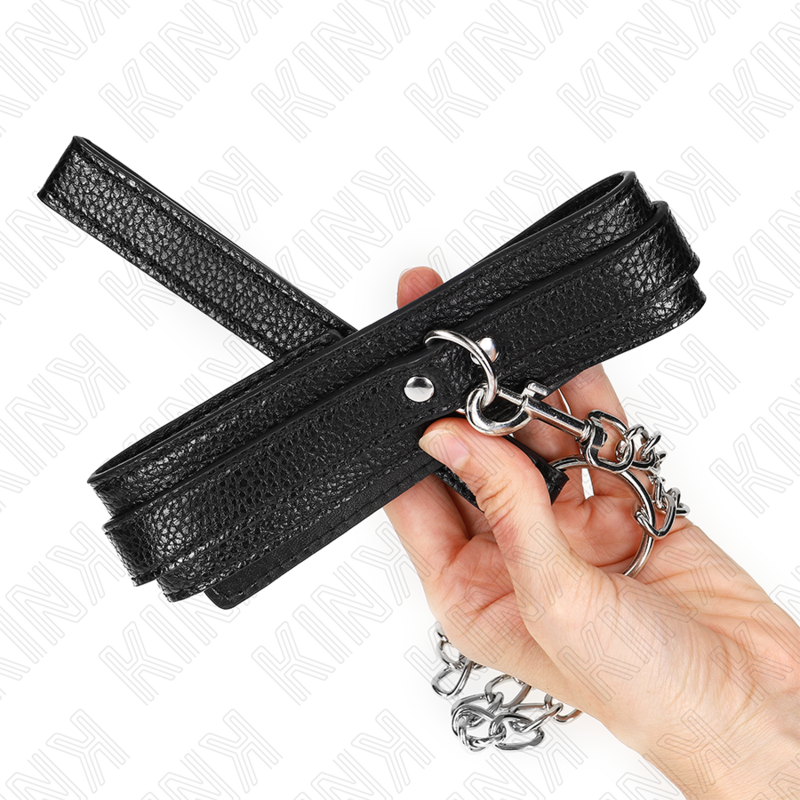 Halsband mit Schlangenmuster und Leine 65 cm