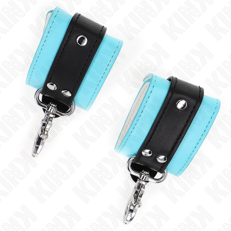 Premium-Handgelenkauflagen mit Verriegelung, Schwarz/Blau, verstellbar, 21–28 cm x 5,5 cm