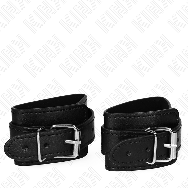 Schwarze Dungeon-Armbänder mit verstellbarem Verschluss, 21–28 cm x 5,5 cm