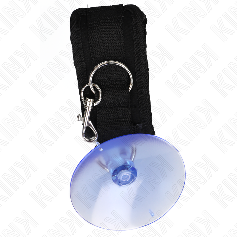 Schwarze Handballenauflage mit Saugnapf 29-40 cm x 5 cm