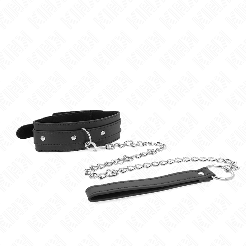 Halsband mit Leine 65 cm 1 verstellbarer Ring 38-49 cm x 5 cm
