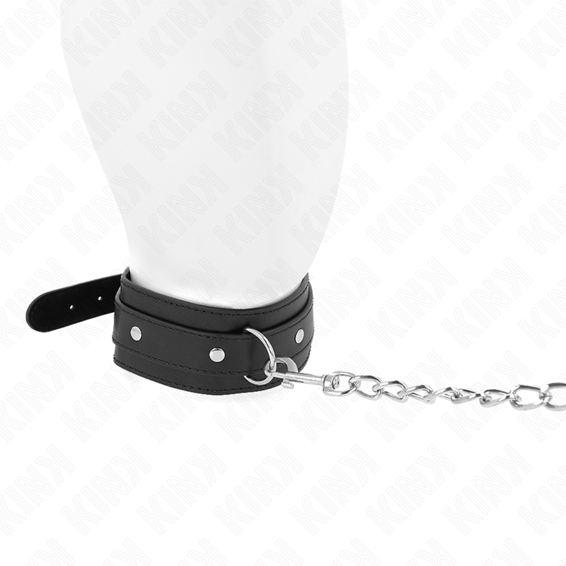 Halsband mit Leine 65 cm 1 verstellbarer Ring 38-49 cm x 5 cm