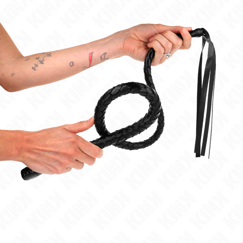 Lange Peitsche mit Bällen 110 cm