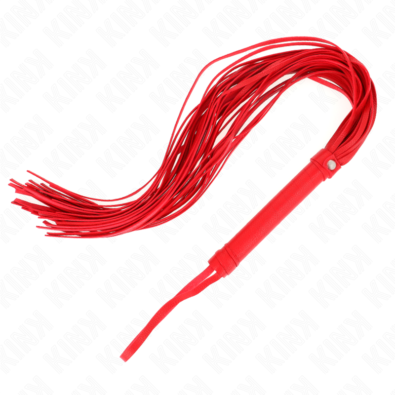 Rote flexible PVC-Peitsche 70 cm
