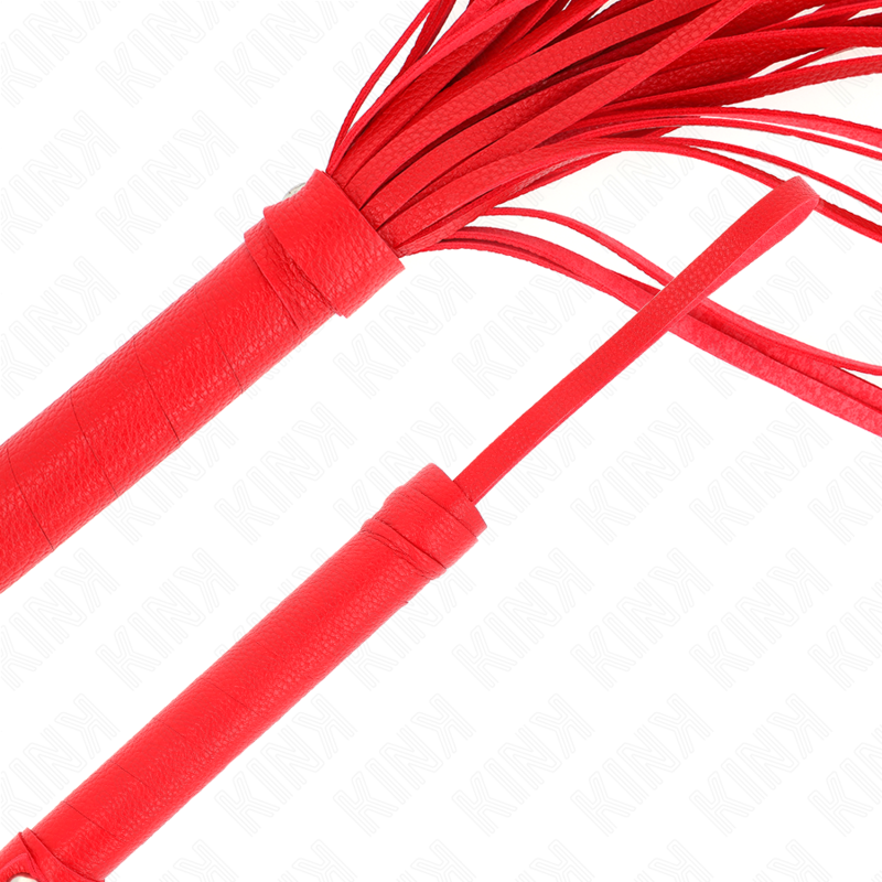 Rote flexible PVC-Peitsche 70 cm