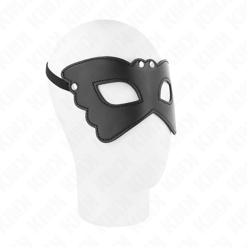 Schmetterlingsförmige Kunstledermaske 20 x 9 cm