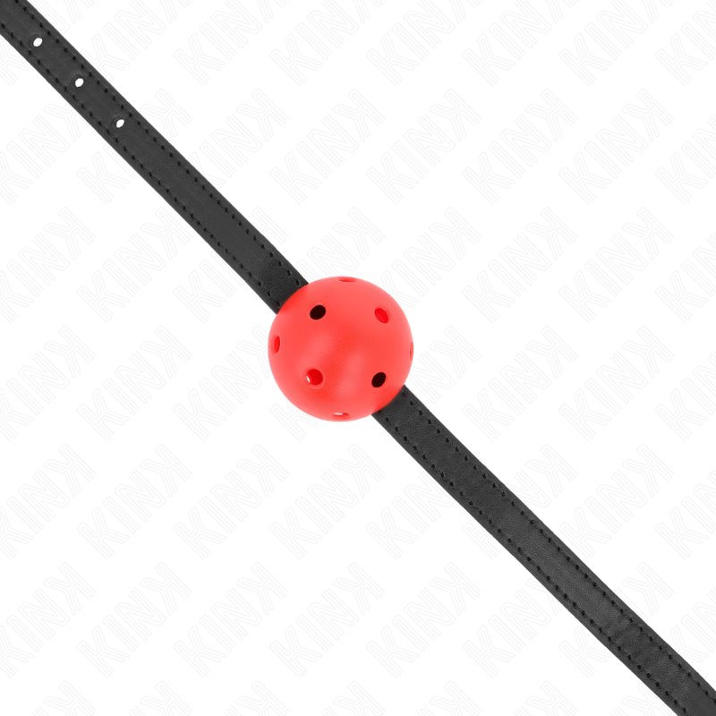 Simplicity Roter atmungsaktiver Ballknebel 4,5 cm 62 x 1,5 cm