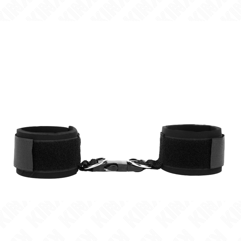 Schwarze Neopren-Handgelenkstütze mit Riemen und Schnallen, verstellbar von 22 bis 34 cm