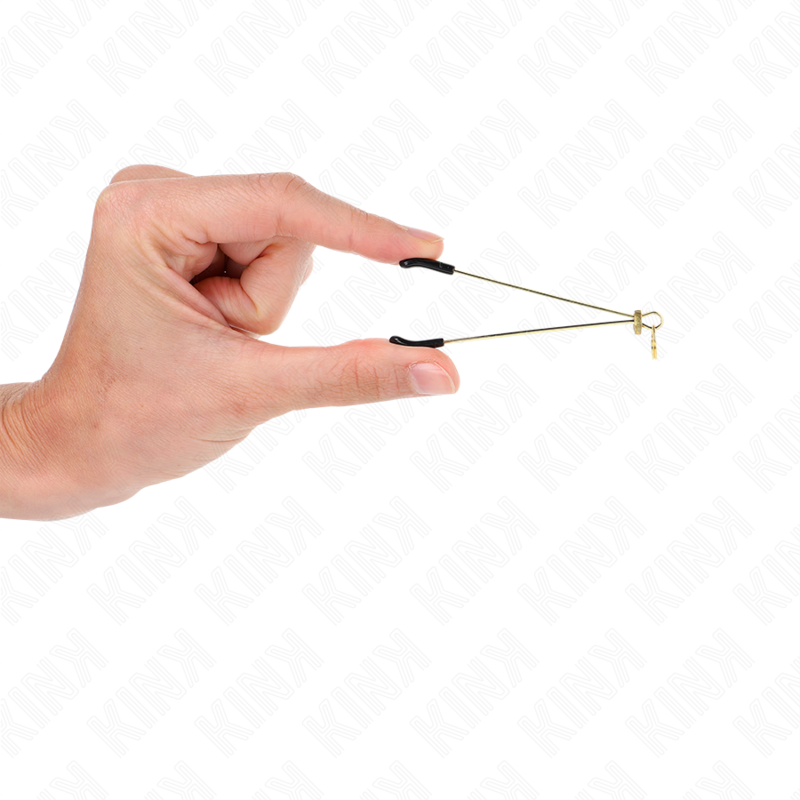 Feine goldene Brustwarzenclips 7 cm