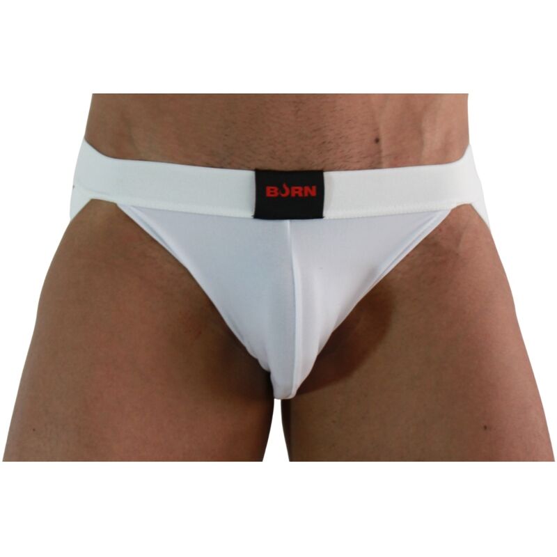 007 weißer Lycra-Jock S