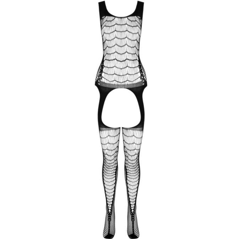 Bs 104 schwarzer Bodystocking Einheitsgröße