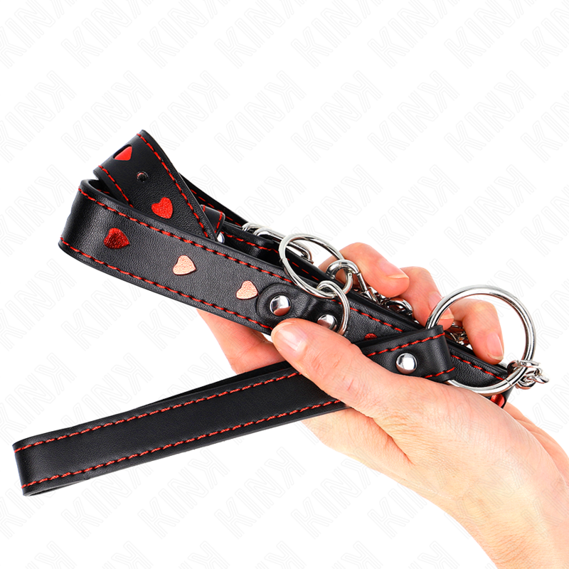 Halskette mit Armband 65 cm Herzdetails 52,5 x 2,5 cm