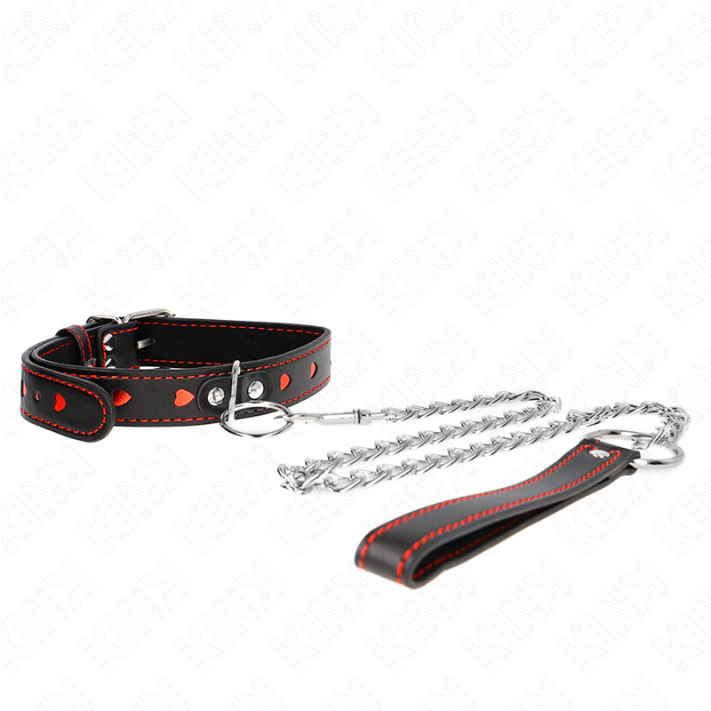Halskette mit Armband 65 cm Herzdetails 52,5 x 2,5 cm